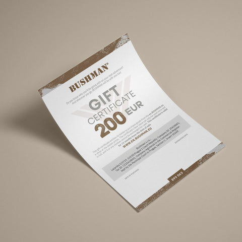 Bushman Ajándékutalvány 200 EUR PDF