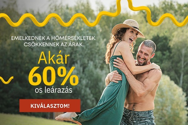 NYÁRI KEDVEZMÉNYEK AKÁR -60%